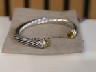 Women s David Yurman Lemon Citrine Bracelet Silver   Diamonds  7mm  Size Medium