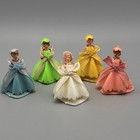 5 Vintage Wilton Plastic Wedding Bride Bridesmaid Cake Cupcake Toppers 1960   s