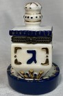Jacob Rosenthal Judaica Collection   Dreidel  w  Stand    Porcelain Trinket Box