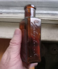 Epilepticide 1890s Amber New York Medicine Bottle For Fits   Epilepsy