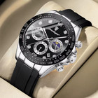 Poedagar Men s Quartz Watch Chronograph Waterproof Daytona Date U s  Ship