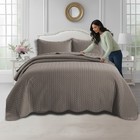 All Season Quilt Bedspread Bedding Set Reversible Coverlet Set Twin Queen King