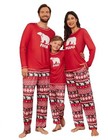Family Christmas Pajamas Matching Sets Soft Pjs Sleepwear Large Women Red