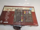 Art Advantage     deluxe Multi Media Art Set Wood Case 82 Pcs   10 Bonus Brushes  