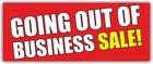 Going Out Of Business Sale Advertising Banner Vinyl Mesh Sign Store Closing Sale