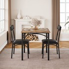 3pcs Dining Room Table Set  kitchen Table And 2 Chairs  dinette For Small Spaces