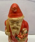 1930 s Vintage 7 5  Celluloid Santa W toy Bag   Basket Sharp Colors   Details