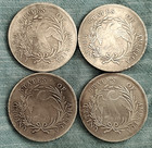 4 Buxomly Goddess Silver-plated Commemorative Coins  1795  1796  1797  1798