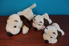 Vintage 1973 R  Dakin   Co  Plush  drooper  Dogs - Mom   2 Puppies