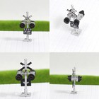 1 Set N Scale Railroad Crossing Signals 4 Heads Led Made Circuit Board Flasher