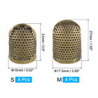 Sewing Thimble  Finger Protector For Hand Sewing  Bronze  2 Sizes  8 Pcs