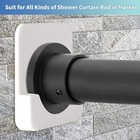 2-pack Adhesive Shower Curtain Rod Tension Holder Shower Rod Mount Retainer