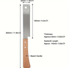 1pc 12 Inch Flush Cut Hand Saw Woodworking Trim Tool With Wooden Handle - New