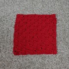Handmade Red Crochet Dishcloth Reusable Cotton Washcloth 8x8 Kitchen Scrubbie