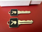 Two Vintage 60s Minty Consecutive Numbered Playboy Detroit Membership Keys Rare 