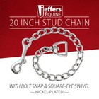 Jeffers Equine Horse Lead Chain 4 Mm With Bolt Snap   Swivel Eye End     20 