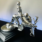           1931 Action Twins Hood Ornament Liberty Twins Mascot Motometer