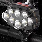 Super Bright 8 Led Bike Light Usb Rechargeable Bicycle Front Headlight Waterprof