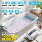 Portable Spa Bubble Bath Massager With 6 Adjustable Settings   Remote Control 