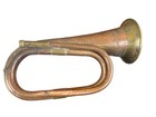 Vintage Brass   Copper Bugle Horn Calvary Style India