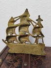 Vintage Brass Ship - Sailing   Nautical   Oceanic - Solid Brass