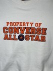 Vintage Converse All Star Sweatshirt Graphic Print Pullover  Made In Usa Size M