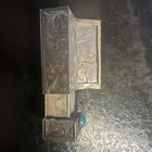 Vintage 800 Silver With Turquoise Lipstick Case Holder v910