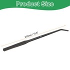 2pcs Stainless Steel Tweezers 10 6  Long Handle Curved Tips Tweezers  Black