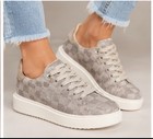 Steve Madden Checkered Platform Taupe And Grey Sneaker