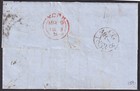 1853 Alph 2 Sg8 1d Red Brown Plate 159 Pair London To York Ctr Cover Fd fe