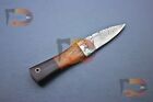 Celtic Scottish- Damascus Dirk Sgian Dubh Knife With Pure Leather Sheath