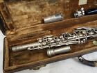 Vintage Metal Clarinet Musical Instrument W case Bettony Cadet