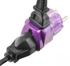4x Travel Adapter Plug For South America Peru Argentina Purple  2-ports   Surge 