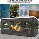 Heavy Duty Tarp Black Clear Pvc Tarp Waterproof Semi-transparent Sun Shade Cover