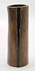 Black Wood Hand Carved Vase Pen Cup Mozambique Africa 5 25  Tall  