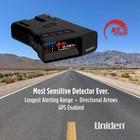 R7 Extreme Long Range Laser radar Detector  Built-in Gps  Real-time Alerts  D   