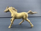 Vintage Solid Brass Galloping Horse Figurine Running Stallion Equestrian Mcm
