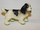 Antique Vintage Hubley Cast Iron Cocker Spaniel Dog Paperweight 3 5  Long Mini