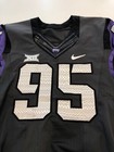 Game Worn Used Nike Tcu Horned Frogs Football Jersey Size 44  95
