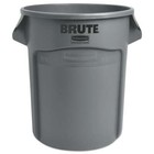 Rubbermaid Vented Brute 20 Gallon Gray Resin Container Without Lid
