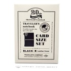 Traveler s Company 15411-006 Card Size 20th Anniversary Notebook Set Black