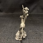 Vintage 1984 Hudson Fine  Pewter Figurine 5   2 5   Unicorn   26 