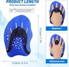 Swim Paddles With Adjustable Straps - Hand Paddles For Lap Swimming  Equipment F