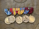 Ww2   Korean War Era Us Navy Medal Bar W Dog - Not Attributed - Has Flaws