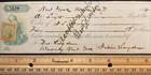 1875    waverly  New York    5 39 Bank Check   vignette   scotts  R135 Stamp 