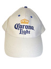 Corona Light Beer Embroidered Logo White Adjustable Baseball Hat Cap