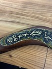 Hand Painted Native Art Handcrafted Wooden Returning Boomerang    dreamtime     