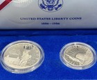 1986 Statue Of Liberty Centennial Commemorative Silver Dollar And Proof Coin Set