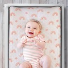Baby Changing Pad Covers Pink Minky Table Sheets Boho Rainbow Floral Nursery