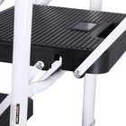 4 Step Ladder With Handgrip 330lbs Steel Step Stool Folding Ladder Anti-slip